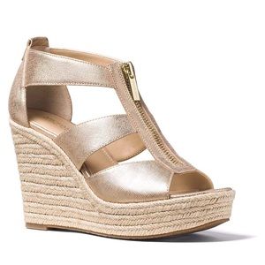 Michael Kors wedge suede sandal. Size 10.